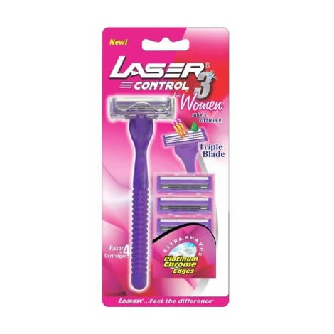 Laser Razor+4 Blades Control 3 Ladies